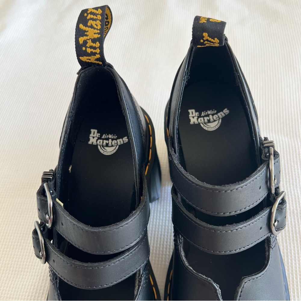 Dr. Martens Eviee Sendal Leather Heeled Shoes - Picture 6 of 16